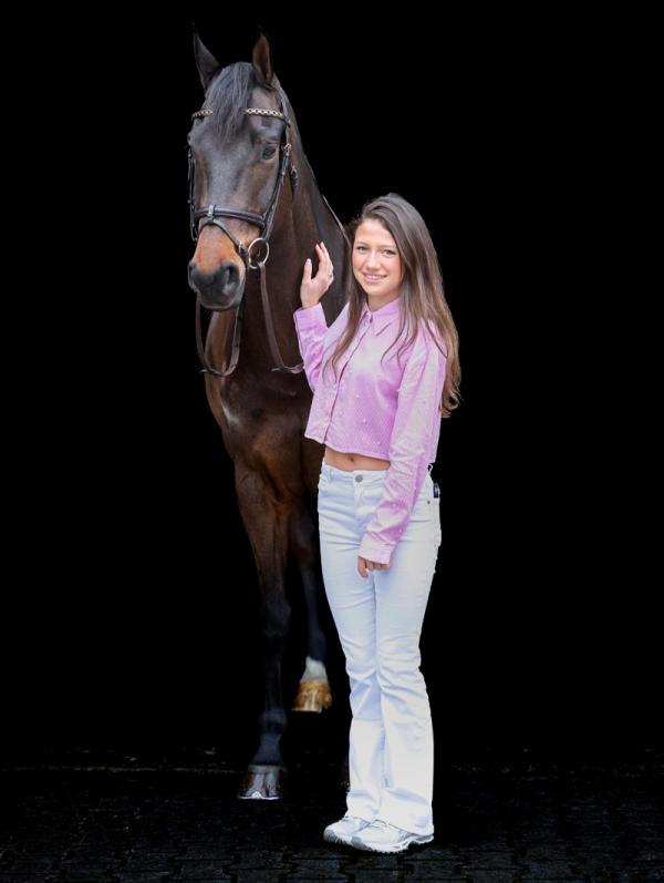 Foto Cindy Kosse met MSH Mickey © Ashley Claus.