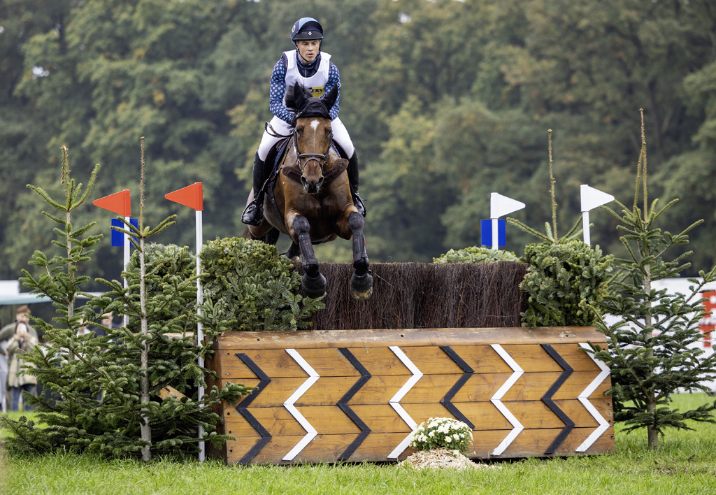 Jordy Wilken in actie tijdens de crosscountry. Foto © Ashley Claus